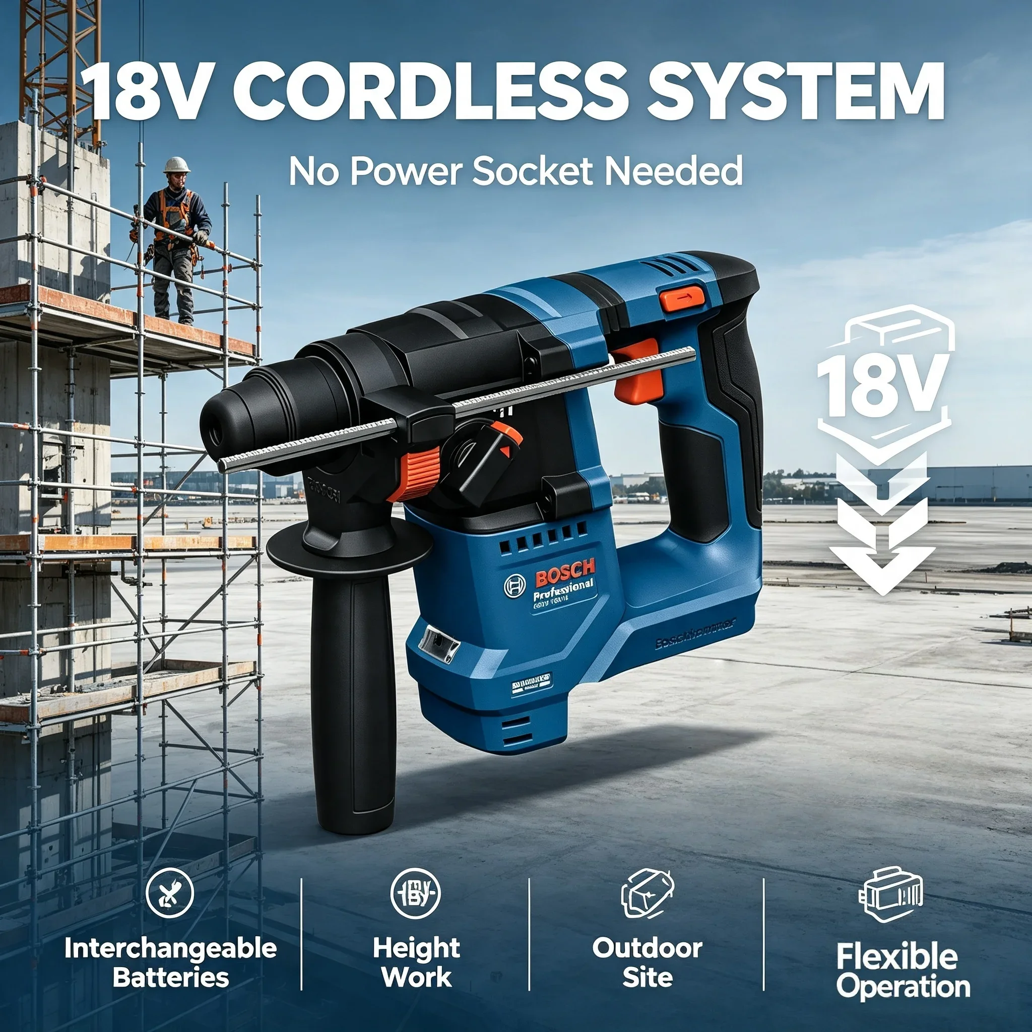 Bosch GBH 18V-18 18V Brushless - Power Tools Professional recension och pris